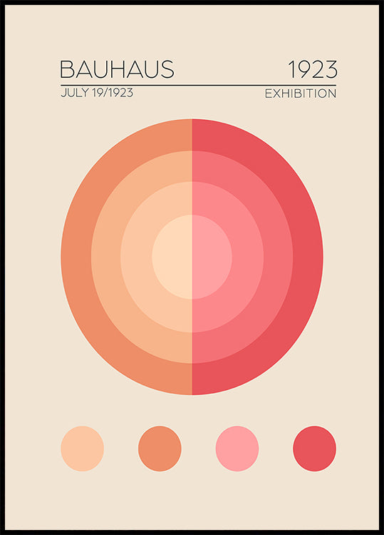 Bauhaus Circles Poster