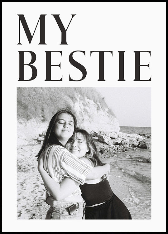 My Best Friend Personalized Photo Poster