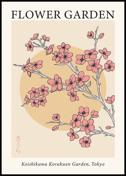 Flower Garden Tokyo Poster - Posterbox.dk