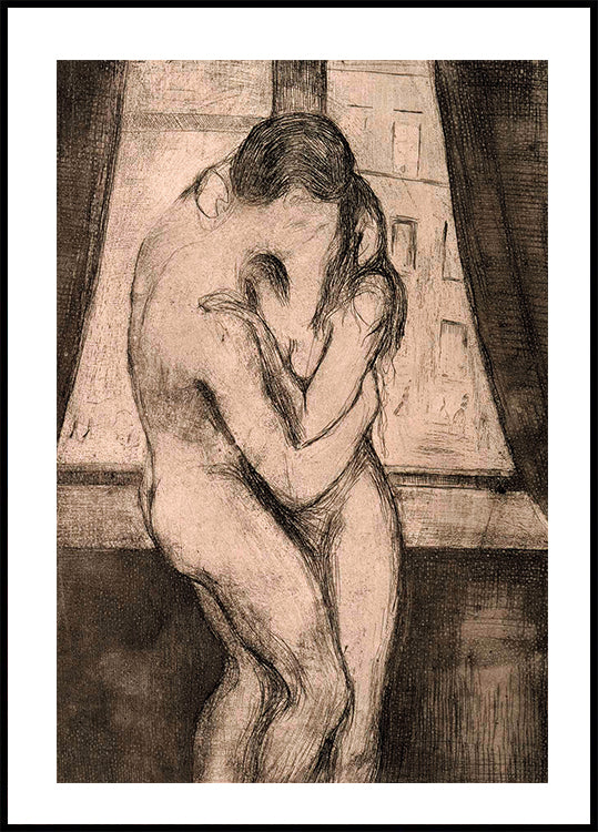 The Kiss By Edvard Munch Poster - Posterbox.dk