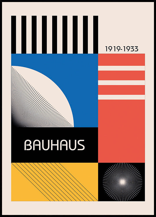 Bauhaus Colorful Poster - Posterbox.dk