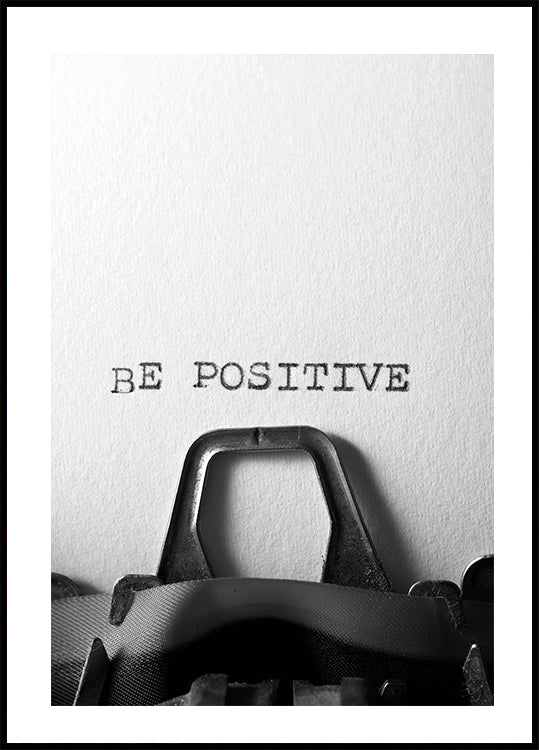 Be Positive Poster - Posterbox.dk