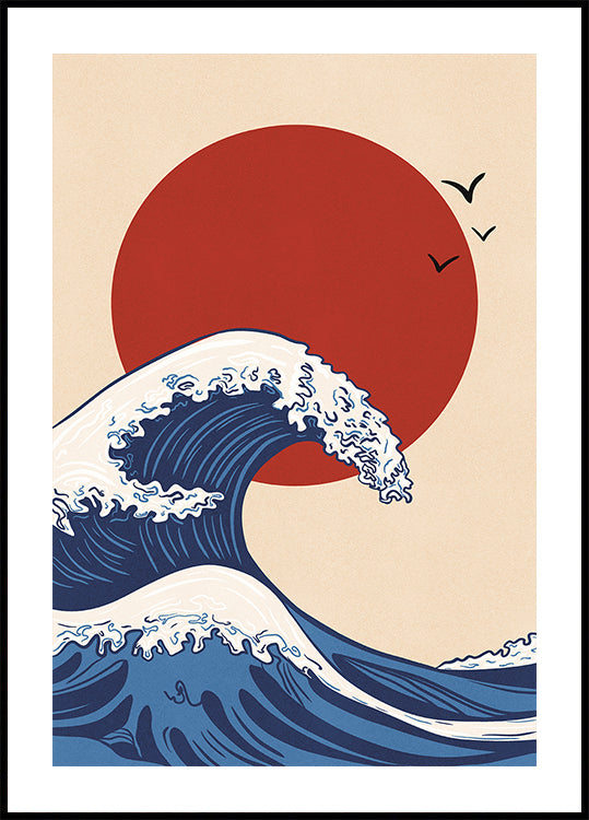 Sun Wave Poster