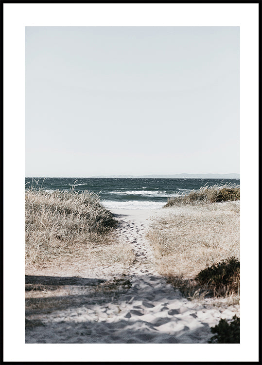 Sandy Path To The Ocean Poster - Posterbox.dk