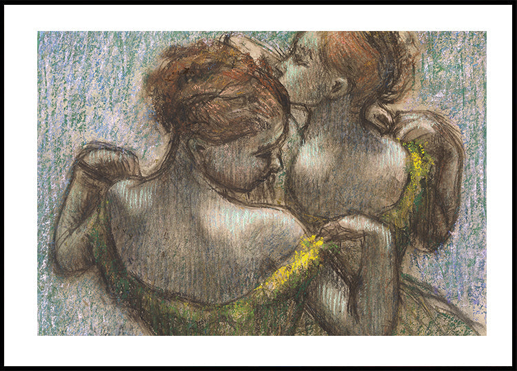 Two Dancers Half-length By Edgar Degas Poster - Posterbox.dk