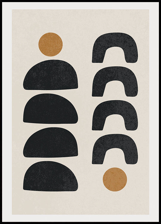 Abstract Forms 2, Minimal Geometric Poster