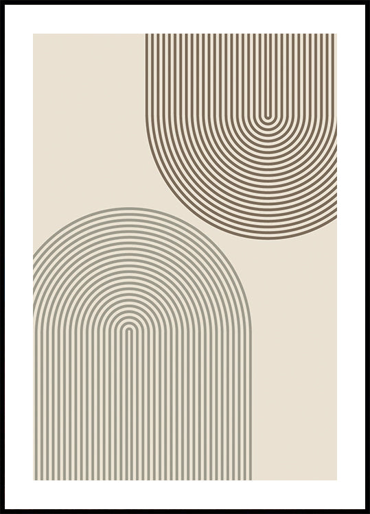 Minimal Arch Lines Poster