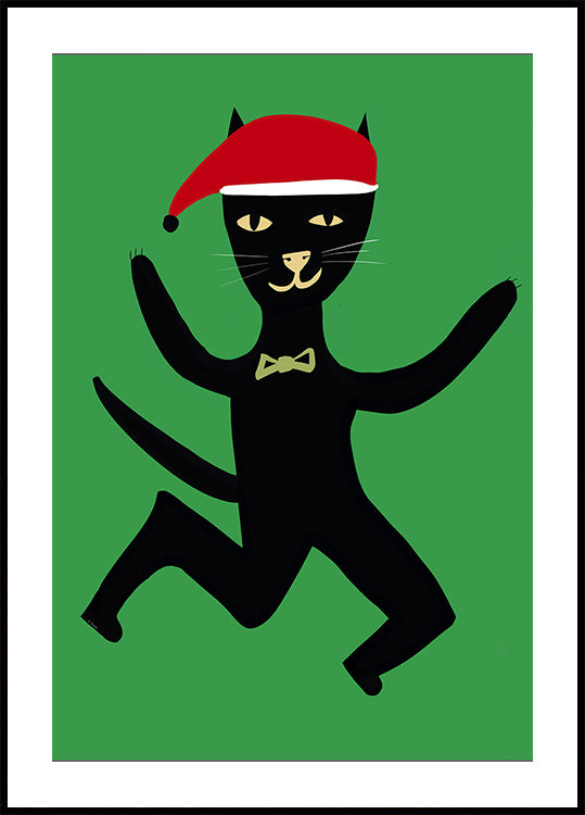 Xmas cat Poster