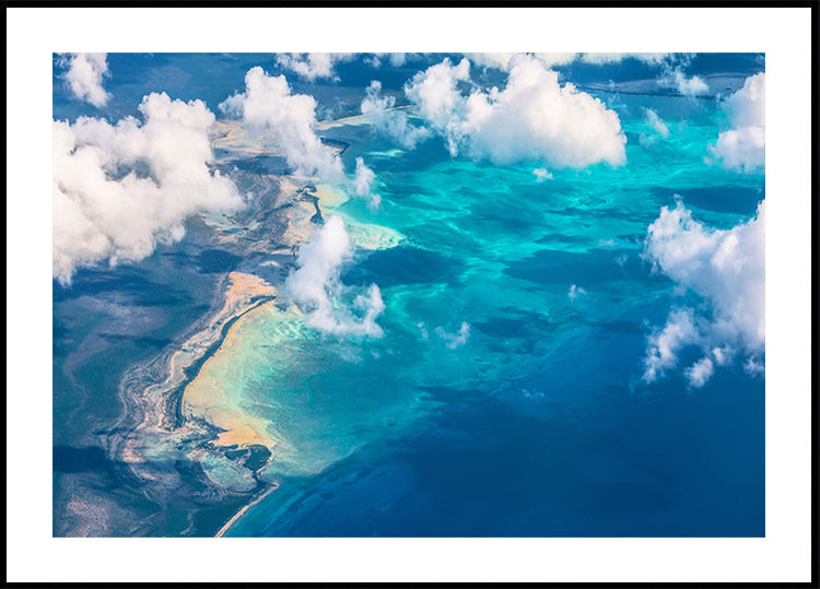 Sand beach meets ocean