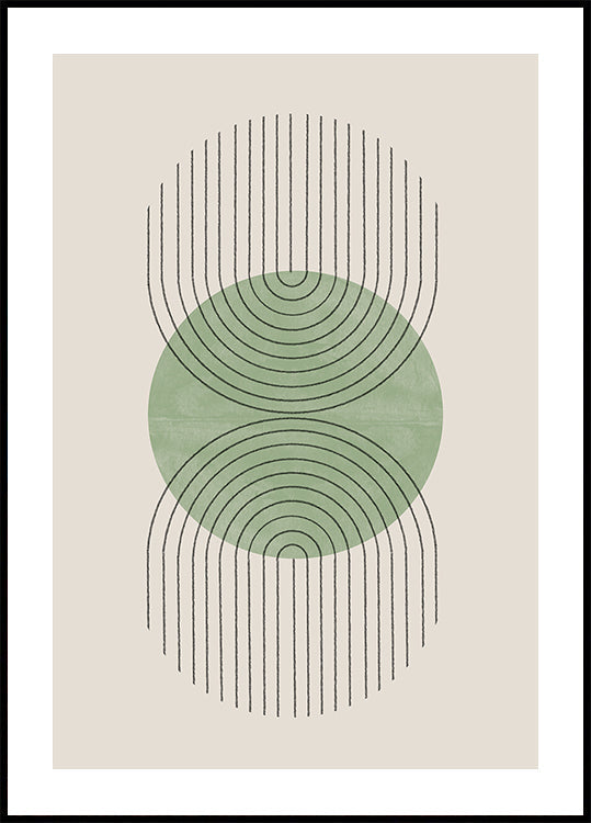 Symmetrical Waves Poster