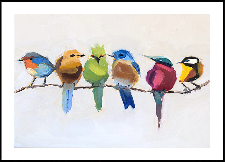 Birds On A Branch Poster