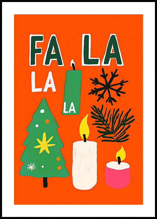 Festive Cheer Burst Poster