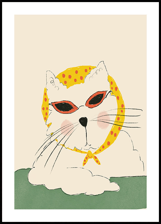 Chic Feline Bag Poster