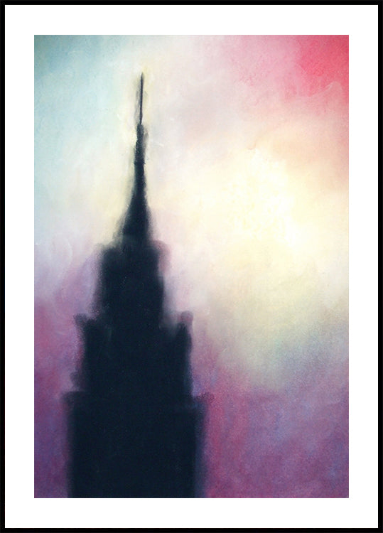 Manhattan Abstract Empire State Building Poster