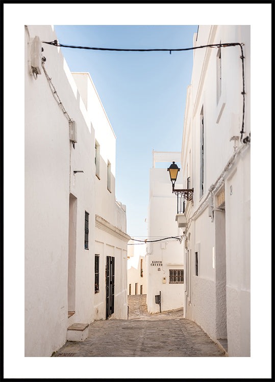 The White town of Vejer de La Frontera Poster