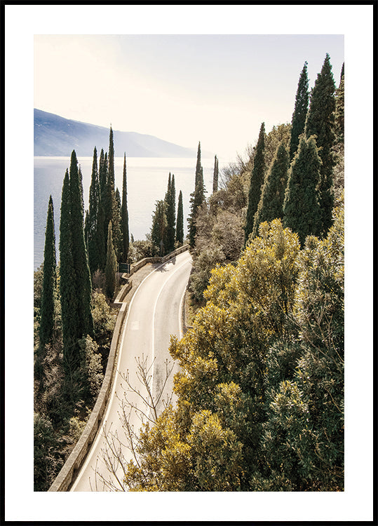 Road Along Lake Garda Poster - Posterbox.dk
