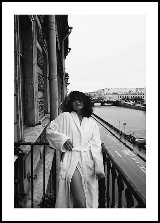 Morning On The Balcony Poster