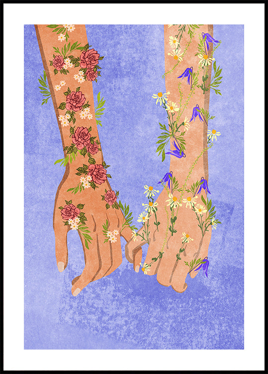 Holding hands Poster