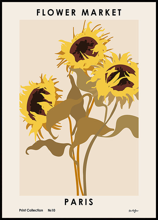 Flower Market. Paris Poster