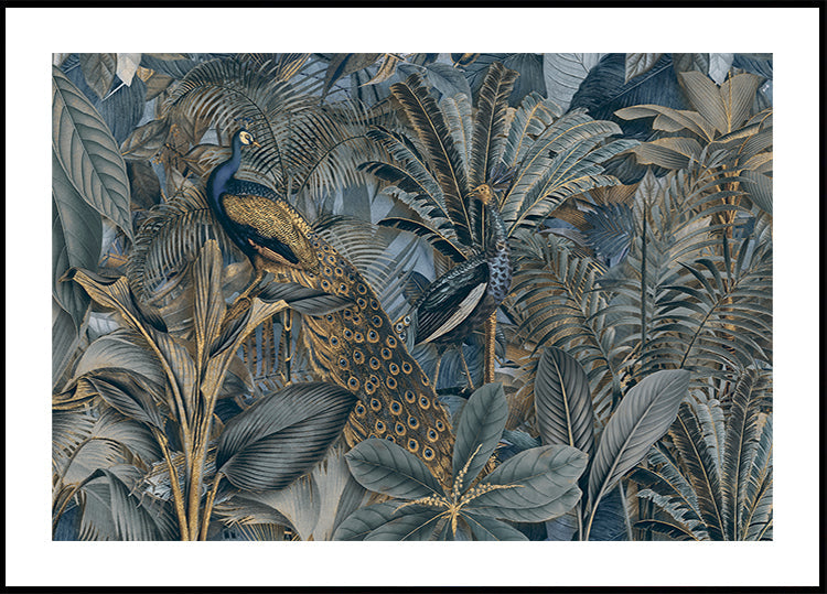 Jungle Birds Garden No3 Poster