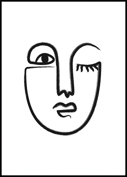 Woman Face Poster - Posterbox.dk