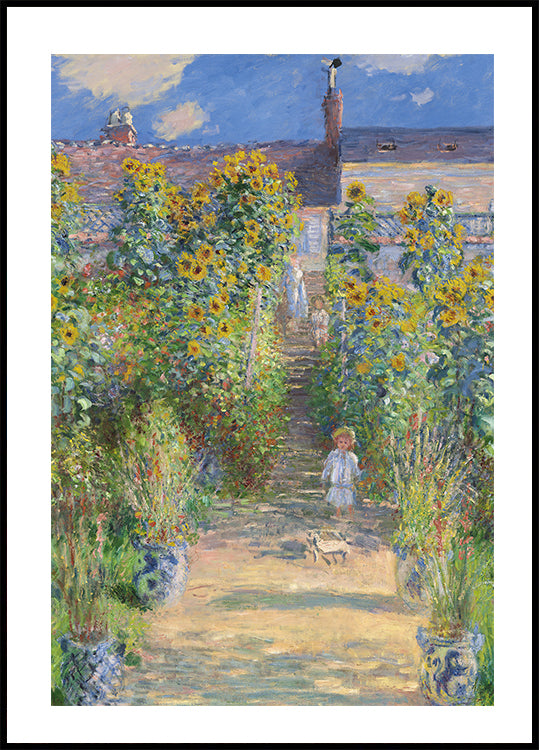 The Artist's Garden at Vétheuil By Claude Poster - Posterbox.dk
