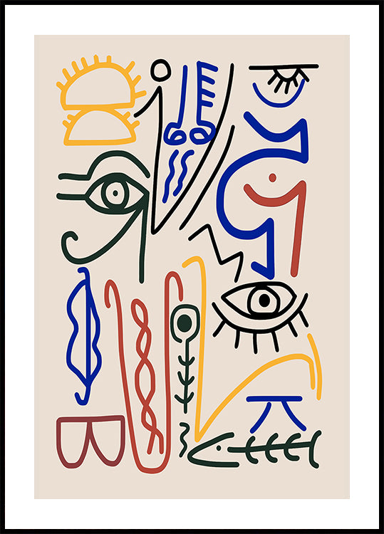 Mystical Symbols Poster