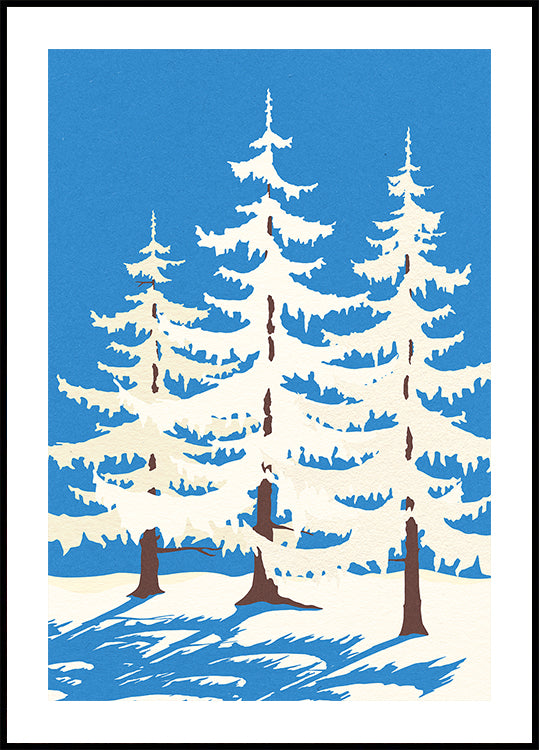 Harz Winter Trees Poster