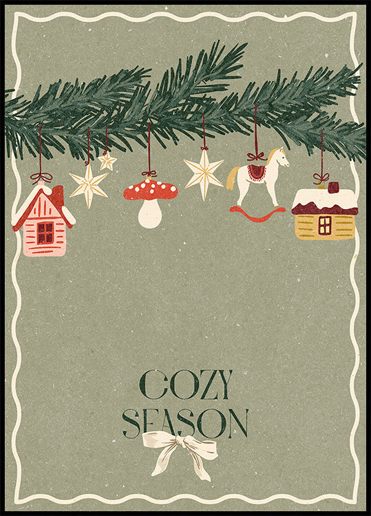 Toys on the Christmas tree Poster