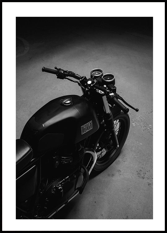 Black Motorcycle Poster - Posterbox.dk