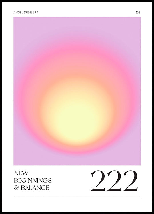 Gradient with Soft Pink and Yellow Hues Poster