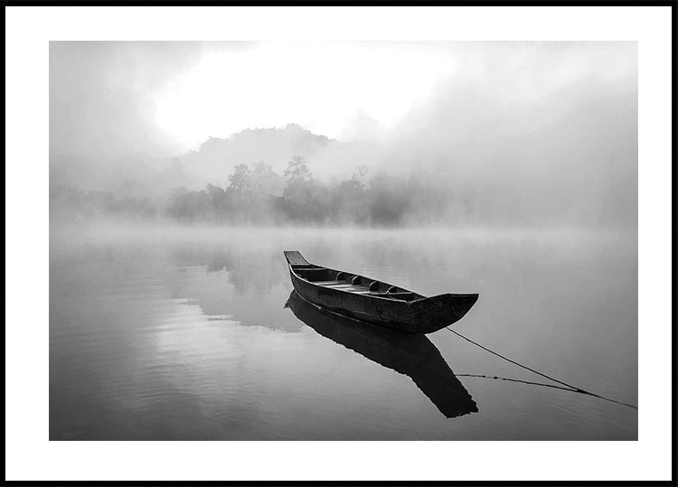 Mysterious Serenity in Foggy Waters poster - Posterbox.dk