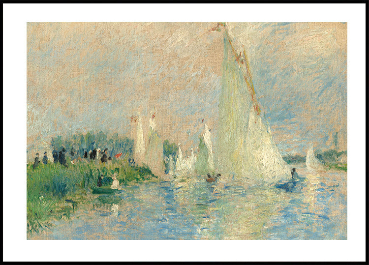Regatta at Argenteuil By Auguste Renoir Poster - Posterbox.dk