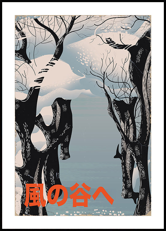 To the Valley of the Wind Japanese Winter Poster