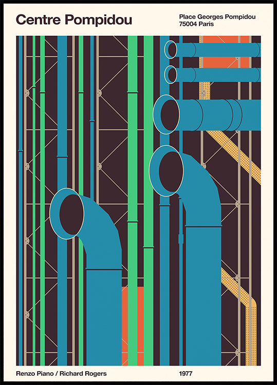 Pompidou Poster