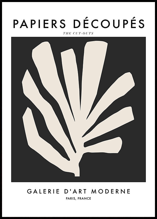 Silhouette Leaves Poster