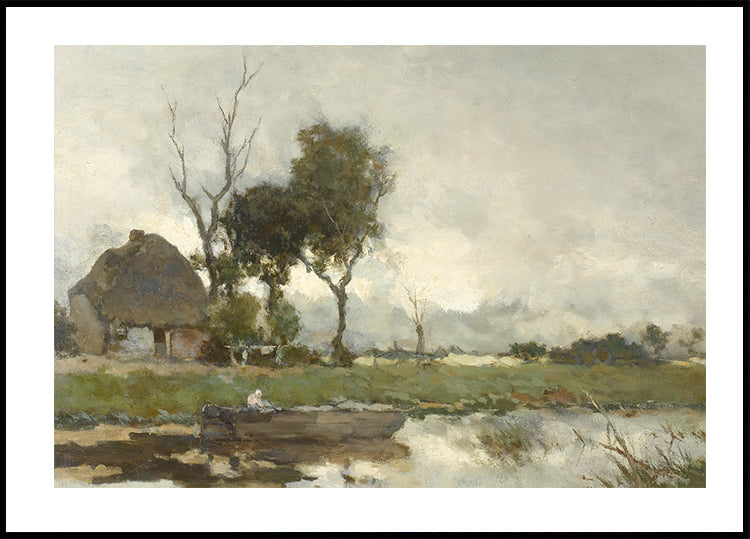 Herfstlandschap By Jan Hendrik Weissenbruch Poster - Posterbox.dk