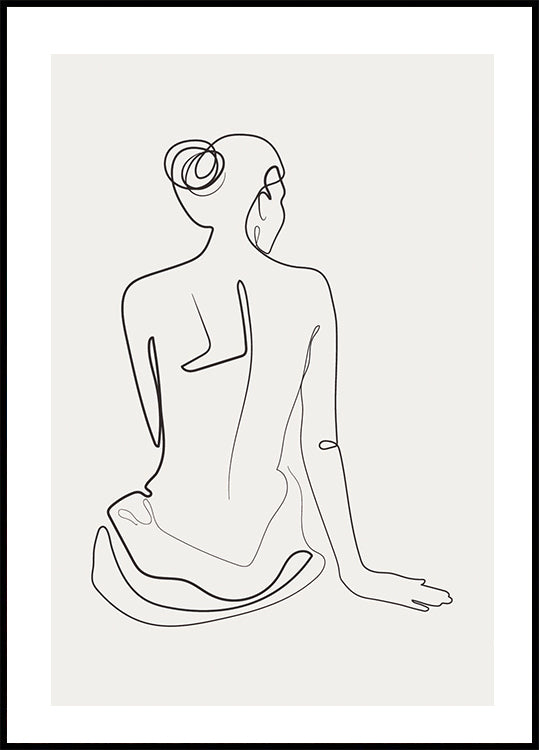 Shapes Line Art No. 1 Poster - Posterbox.dk