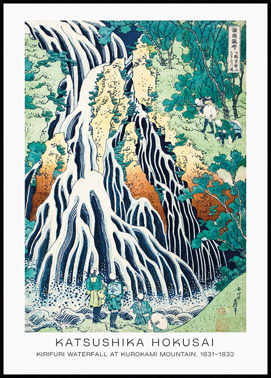 Kirifuri Waterfall By Katsushika Hokusai Poster - Posterbox.dk