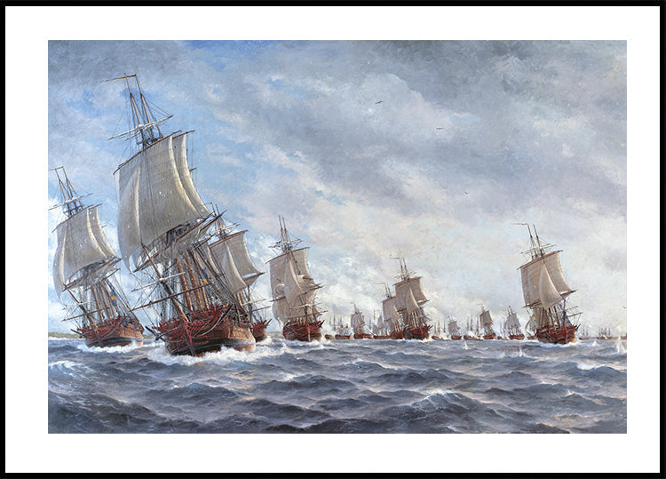 Naval Battle By Jacob Hagg Poster - Posterbox.dk
