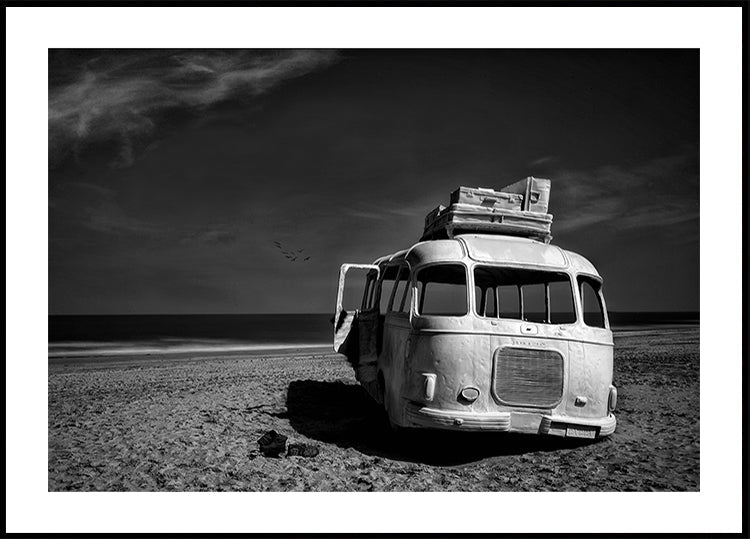 Beached Bus Poster
