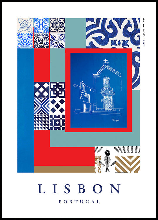 Lisbon Facades Poster