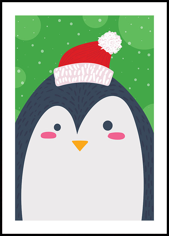 Festive Penguin Joy Poster