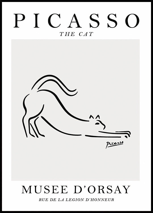 The Cat Picasso Poster - Posterbox.dk
