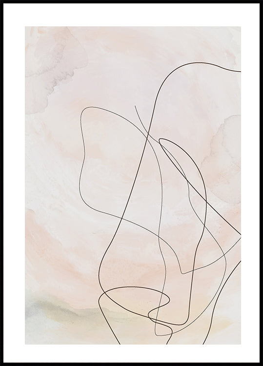 Abstract Line Art Design Poster - Posterbox.dk