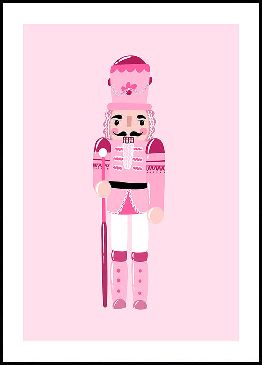 Pink Nutcracker Charm Poster Poster
