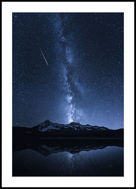 Galaxies Reflection Poster