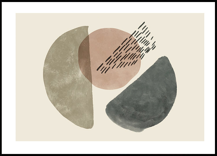 Abstract Shapes and Patterns Poster - Posterbox.dk