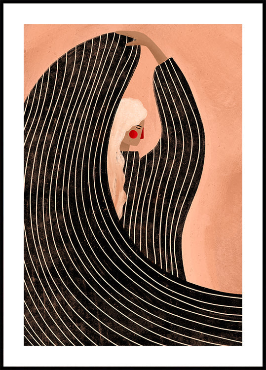 The Woman With the Black Dress Poster