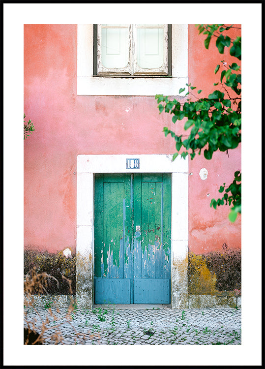 Little door in Lisbon Poster